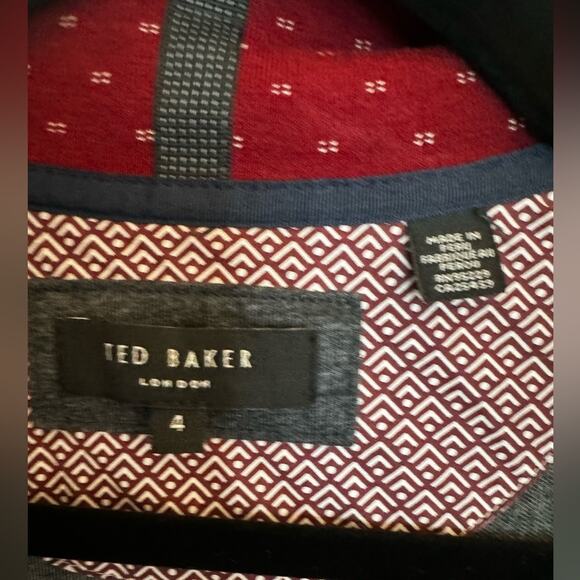 Ted Baker London Holla Gray Knit Zip Bomber Jacket Men’s 40 (Large) Smart Casual - Picture 5 of 9